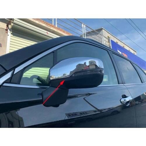 Car Door Side Mirror Cover Trims Chrome Moulding For 2019-2021 Subaru Forester 2PCS Rearview