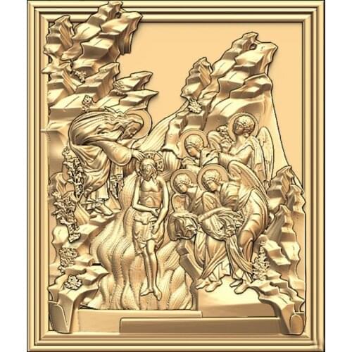 3d model for cnc STL format Religion 3d Relief Model STL Router 3 axis Engraver ArtCam