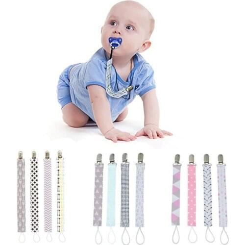 4Pcs/set Infant Dummy Pacifier Clips Holder Clip Nursing Teether Dummy Clip Nipple Holder Baby Pacifier Clip Soother Holder