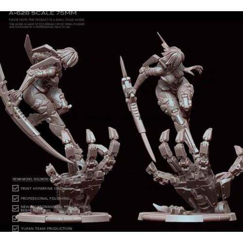 75MM Resin model kits DIY figure self-assembled A-628