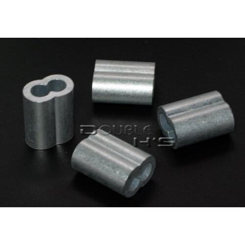 5000pcs/lot 2mm Aluminum Cable Crimps Sleeves Rope Clip Fittings Loop Sleeve