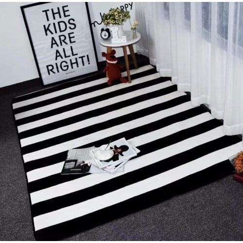 Big size mat Black White Stripes Carpets For Living Room ZEBRA Rugs And Carpets Children Study Room Area Rug Coffee Table Mat
