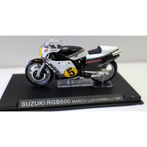 Diecast Toy Model 1:24 Ratio SUZUKI RGB500 5# Motorcycle racing Vehicles Model for Boy Gift,Collection,Decoration