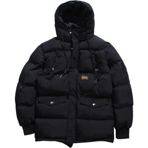Winter Thick Popular Brand Cotton-padded Clothes Mens Mid-length Dovetail Cotton-padded Clothes Mens Wind-Resistant Warm