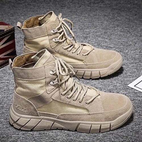 Topvivi new boot men Autumn winter shoes for men New British Style Retro Sewing PU Leather Men Ankle Equestrian Boots for man