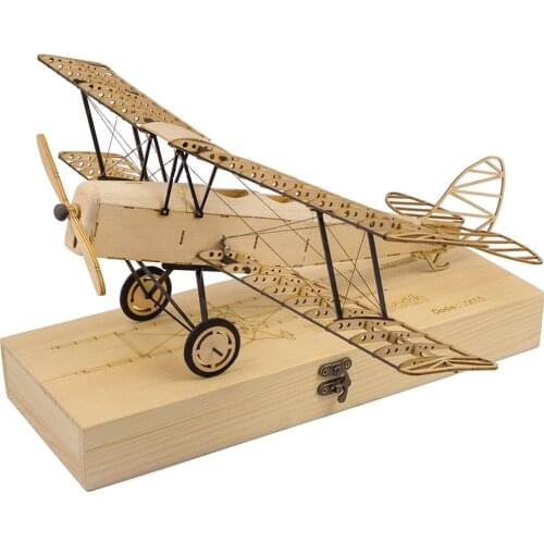 1:18 400mm Wingspan Balsa Wood Airplane Static Fighter DIY Puzzle Model Kit (Pre-built 5%)