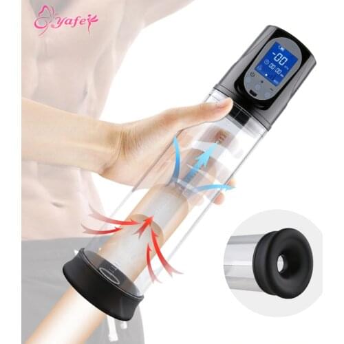 Electric Penis Pump USB Rechargeable Automatic Penis Enlargement Vacuum Pump Erection Penis Extender Male Enlarger Sex Toy