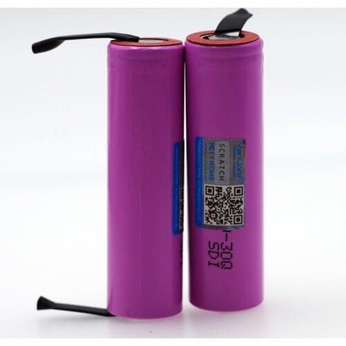 VariCore original brand ICR18650 30Q 3000mAh lithium battery ICR18650 powered rechargeable battery+DIY Nickel