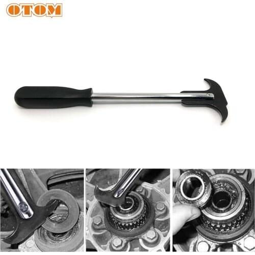 OTOM New Double Head Bicycle Front Fork Oil Seal Hook For ATV UTV Dirt Bike Car Shock Absorber O-ring Gasket Puller Remover Tool