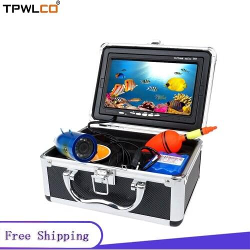 Underwater Fishing Camera 7 Inch 1000TVL 38.5mm Waterproof Video Fish Finder Camera 12 PCS Lamp ICE Fishing