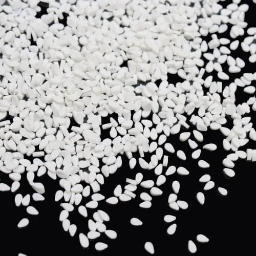 50g/lot Polymer Clay Sesame Slices Gingili Hot Soft Clay Food Sprinkles for DIY Crafts Making Toys Filling Accessories