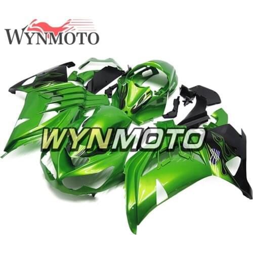 Full ABS Plastic Injection Gloss Green Black Motorcycle Fairings For ZX 14R ZZ R1400 Year 2012 2013 2014 2015 Cowlings