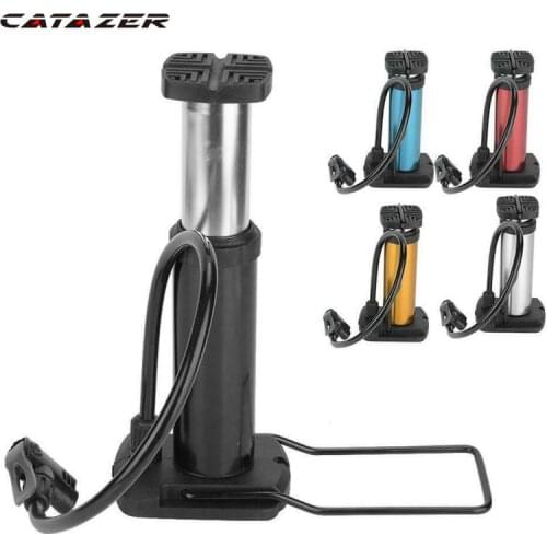 Portable Ultra-light MTB Bike Pump Portable Cycling Inflator Air Pump Bike Floor Pump Foot Activated 18*10cm Ball Pump