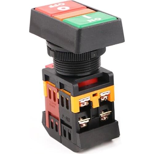 PPBB-30N Start-stop Double Pushbuttons Switch With LED Lamp(Mounting hole 30mm)(DC 6/12/24/36/48V AC110/220/380V)