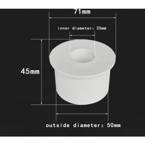 PVC Reducing Pipe Connector Garden Irrigation Connector Water Pipe Joints PVC Pipe Fillings Pipe Bushing 1 Pcs