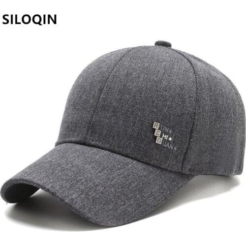 SILOQIN Snapback Hat New Spring Mens Baseball Caps Casual Versatile Fashion Tongue Cap Adjustable Size Male Bone Sports Caps