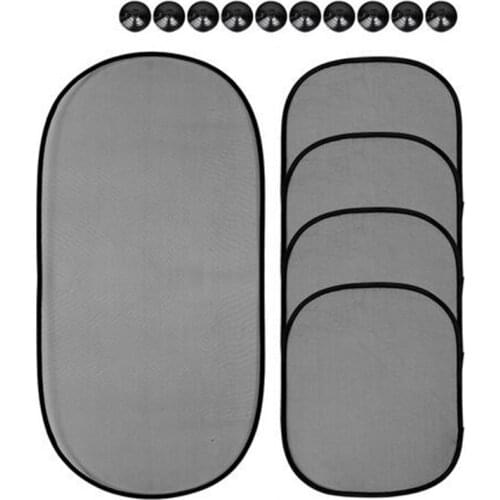 With 2 Suckers 5Pcs 3D Photocatalyst Mesh Sun Visor Window Screen Sunshade Car Curtain Car Cover Sunshade Car interior Product