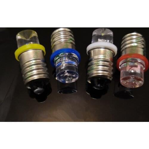 5PCS Astigmatism E10 LED Bulb 3V 3.8V Recessed head E10 LED 4.5V 6V LED E10 8V Indicating light bulb E10 6V Instrument bulb