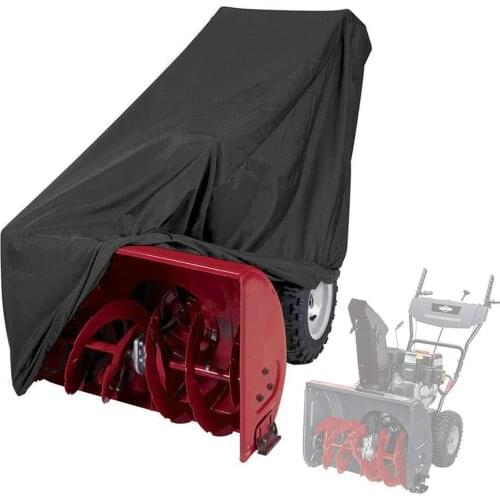 Outdoor Snow Thrower Cover Waterproof Two-Stage Snow Blowers Cover UV Protection Dustproof Windproof Cover for Snow Blowers
