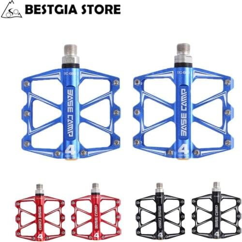 Ultralight Aluminum Bike Pedals Anti-slip Mountain Fixed Gear Treadle With 4 Ball Bearing Bicycle Accessories Pedal De Bicicleta