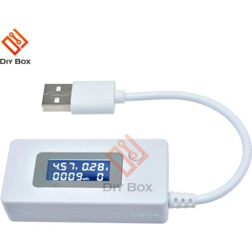 LCD USB Detector Voltmeter Ammeter Mobile Power Charger Capacity Tester Meter Voltage Current Charging Monitor 3V-7V DC 3-7V