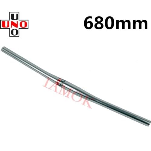 UNO FB21L/RB12L Bike Silver Handlebar 640/680/720/740/760/800mm Handlebars 31.8mm Iamok Bicycle Parts