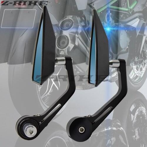 Universal 7/8"" 22mm handle bar motorcycle bar end mirror Motorcycle Mirror for Kawasaki z800 z750 z250 z1000 z900 er6n er6f