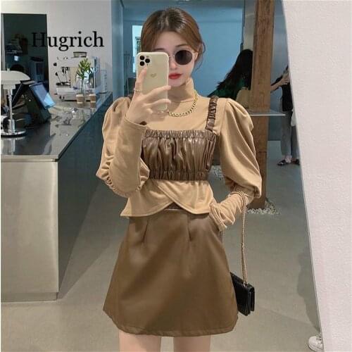 High Collar Top Womens Autumn Winter 2021 New Hong Kong Style Pullover Long Sleeve T-Shirt Fashion