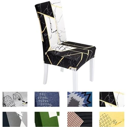 1/2/4/6 Pcs Chair Covers Spandex Elastic Chair Cover for Dining Living Room Decoration Seat Covers for Computer Chairs 8 Colors