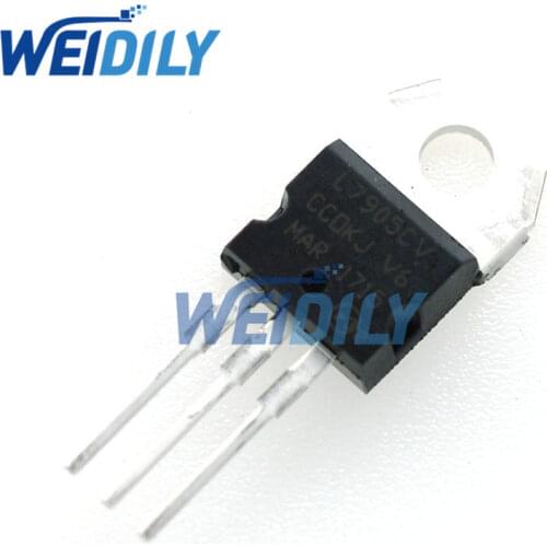 10PCS/Lot New L7905CV L7905 L7905C Triode Transistor TO-220 Wholesale