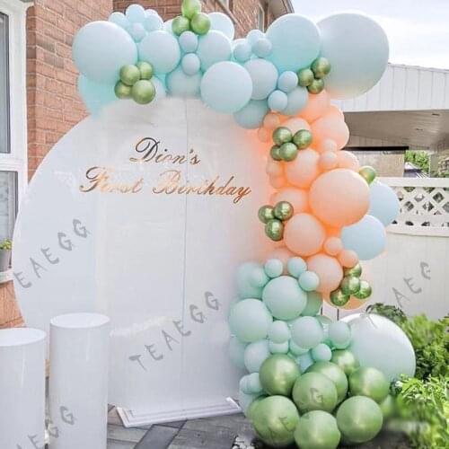 145Pcstiffany Blue Balloon Garland Arch Kit Metallic Green Balloon Wedding Birthday Party Decorations Kids Baby Shower Supplies