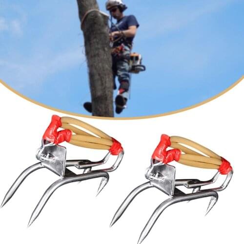 2pcs Tree Climbing Spikes Stainless Steel Claw Hard Climbing Tool For Hunting Fruit Picking Tree Climbing Artifact Tool