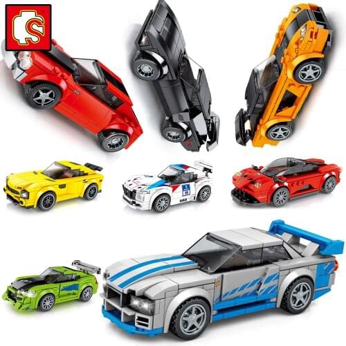 Sembo Blocks City Super Racer car F1 Speed Champions Racing model Building sports Kits sets Great Vehicle technique kids toys