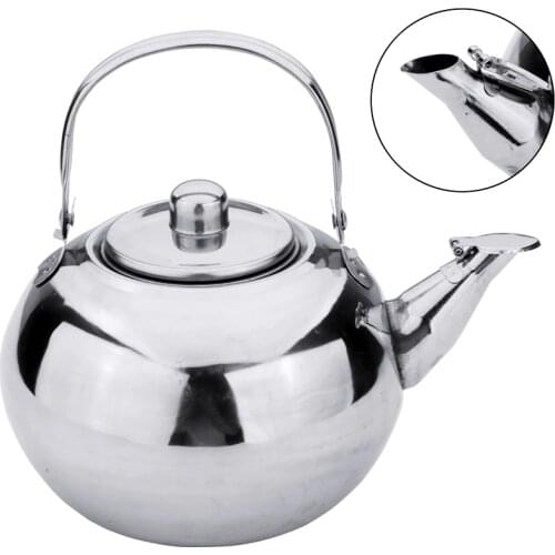 0.8/1.2/1.8/2.5L Stainless Steel Tea Pot Kettle With Infuser Filter Tea Jar Jug Home Office Tea Coffee Tools