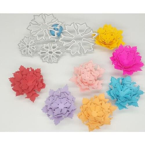 Flowers, 4 in 1, carnation metal cutting mold, scrapbook, photo frame, photo album decoration, DIY, handmade art