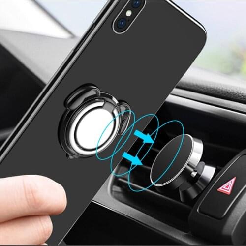 Phone Holder Animals Finger Ring Universal 360 Degree Stand Smartphone Magnetic Car Bracket Stands Accessories