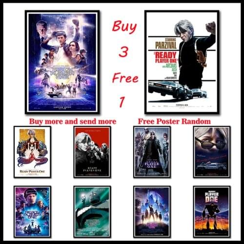 Ready Player One Coated paper Posters Canvas Art Painting Wall Pictures For Living Room Decoration Home Decor Frameless