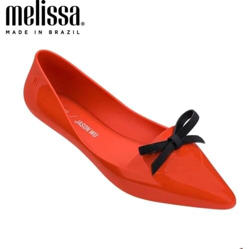 Melissa Pointy BowJelly Shoes Melissa Women Sandals 2020 Fashion Women Jelly Shoes Sandalia Melissa Brand Female Womans Shoes