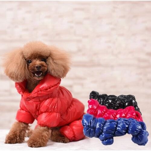 Dog Clothes Thicken Winter Warm Pet Coat Jacket For Small Dog Waterproof Jumpsuit Chihuahua Pug Cold Weather Clothing Ropa Perro