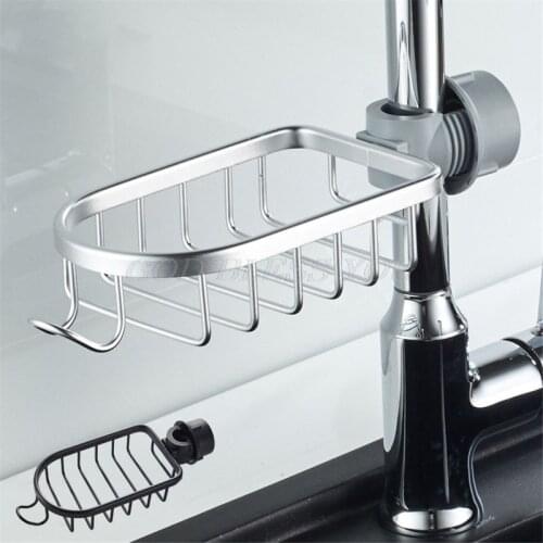 Bathroom Shelf Black Shower Storage Basket Storage Rack Adjustable Faucet Drop Shipping