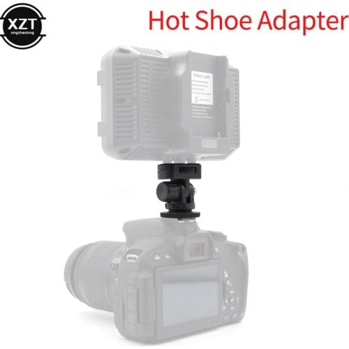 Profession 1/4" Screw Hot Shoe Mount Adapter Adjustable Angle Pole For DSLR Camera Canon Nikon Flash LED Light Monitor