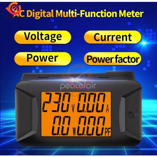 PZEM-028 AC 40-400V 0-100A Digital Multimeter Voltage Current Power Meter Electrical Instrument Power Factor Meter