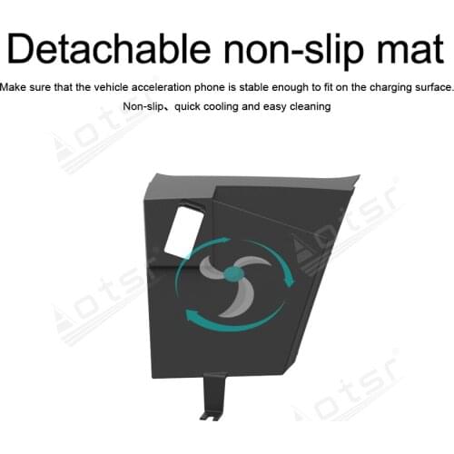 QI Wireless Charge Special On-board Charge Phone Charging Panel Android For BMW X1 2017 - 2019 Car Pad Non-slip Car Accessories