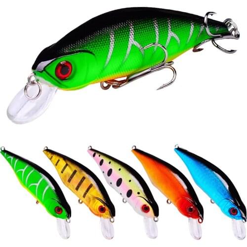 KoKossi 1PCS 95MM 12G Fishing Lures Crankbait Minnow Artificial Hard Bait Bionic Floating Wobbler 3D Eyes Fishing Sports Tackel