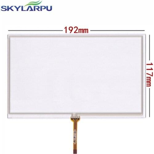 Skylarpu New 8" inch 4 wire Resistive Touch Screen Panel 192*117mm touch screen digitizer panel middle line free shipping