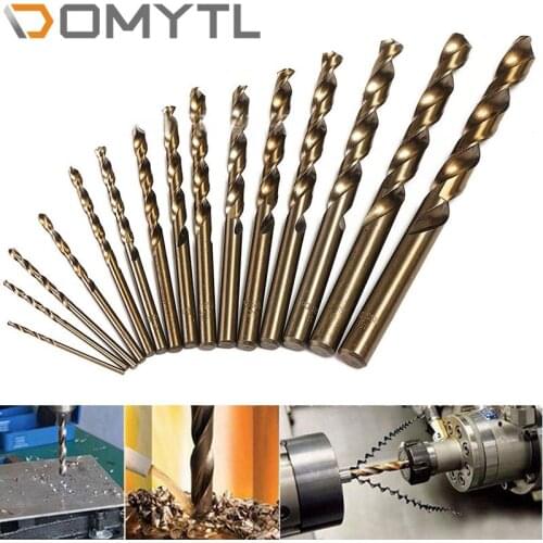 1.5-10mm Cobalt Coated Twist Drill Bit Set HSS M35 Gun Drill Bit For Wood/Metal Hole Cutter Power Tools