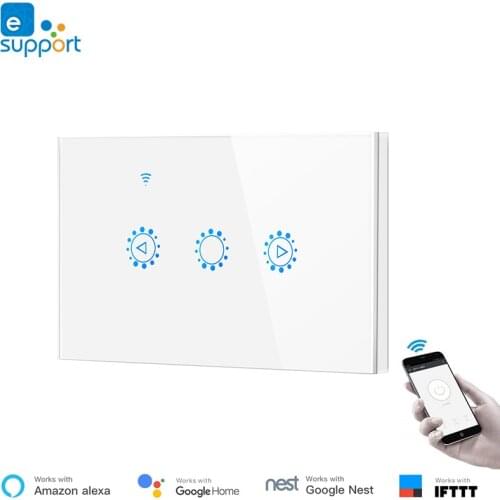 Smart house US standard WiFi light dimmer LED dimmer App control glass touch panel wifi switch 200v alexa compatible