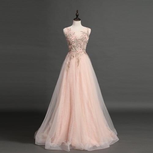 Evening Dresses 2020 High Split Tulle Sleeveless Gown A-Line Prom party simple dress Luscious delia