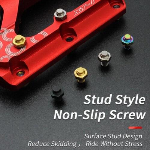 50PCS Mountain Bike Foot Pedal Screws Stainless Steel Non-Slip Bolts Repair Bicycle Bearings For Road MTB Non-Slip Bike Pedals
