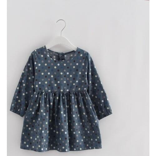 ZWY1077 Winter Knitted Chiffon Girl Dress Christmas Party Long Sleeve Children Clothes Kids Dresses For Girls New Year Clothing